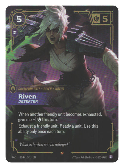 Riven, Deserter | Near Mint / English / Foil