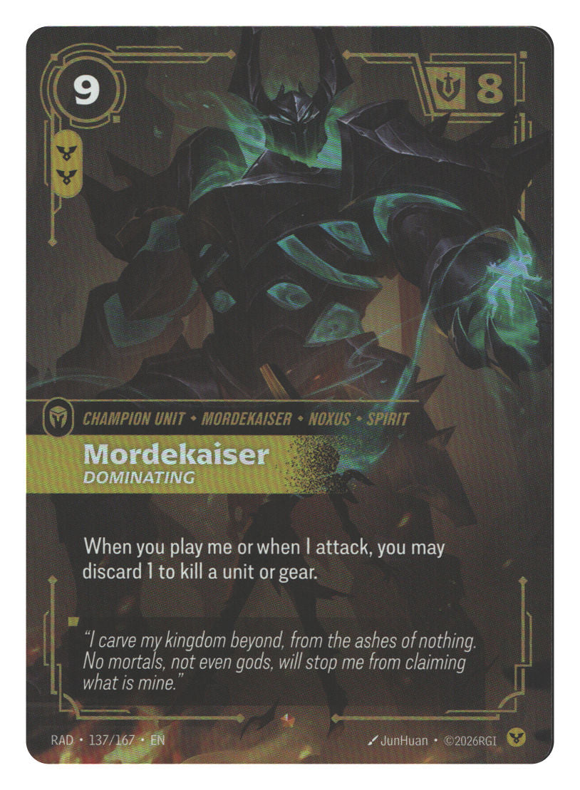 Mordekaiser, Dominating | Near Mint / English / Foil