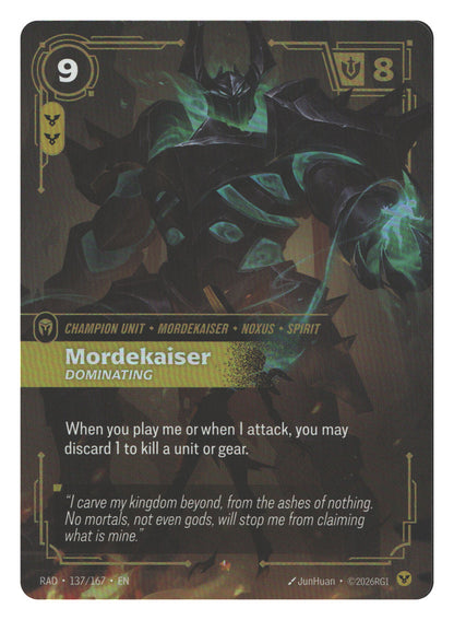 Mordekaiser, Dominating | Near Mint / English / Foil