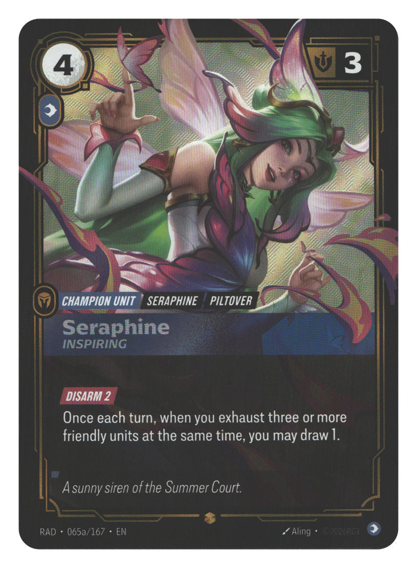 Seraphine, Inspiring (Alternate Art) | Near Mint / English / Foil