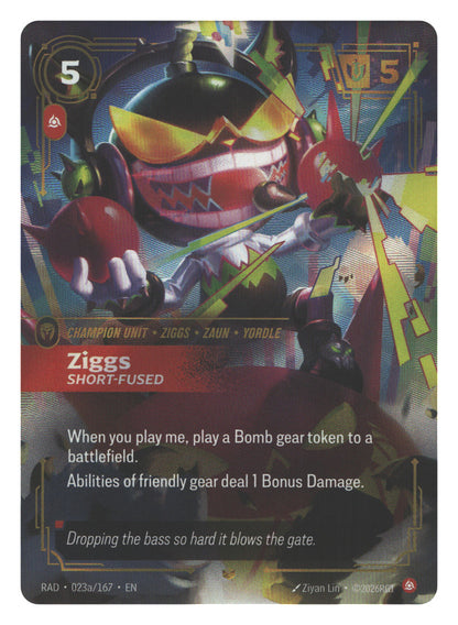 Ziggs, Short-Fused (Alternate Art) | Near Mint / English / Foil