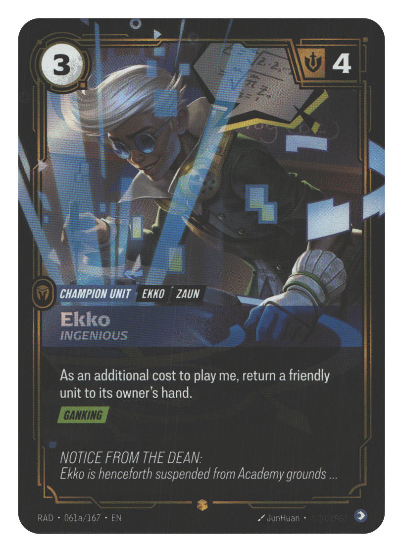 Ekko, Ingenious (Alternate Art) | Near Mint / English / Foil