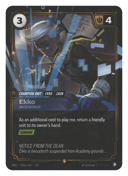 Ekko, Ingenious (Alternate Art) | Near Mint / English / Foil