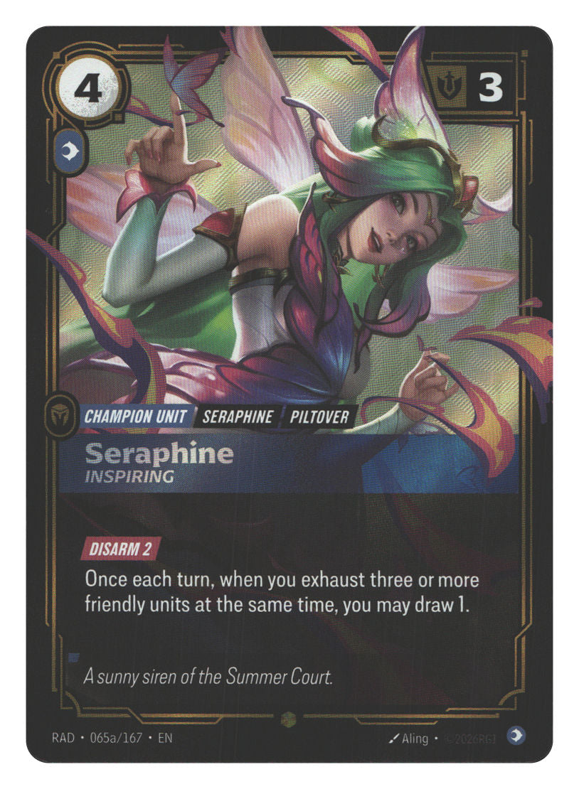 Seraphine, Inspiring (Alternate Art) | Near Mint / English / Foil