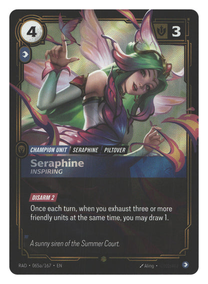 Seraphine, Inspiring (Alternate Art) | Near Mint / English / Foil