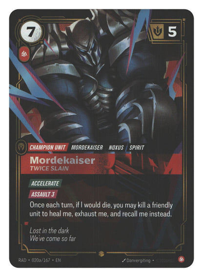 Mordekaiser, Twice Slain (Alternate Art) | Near Mint / English / Foil