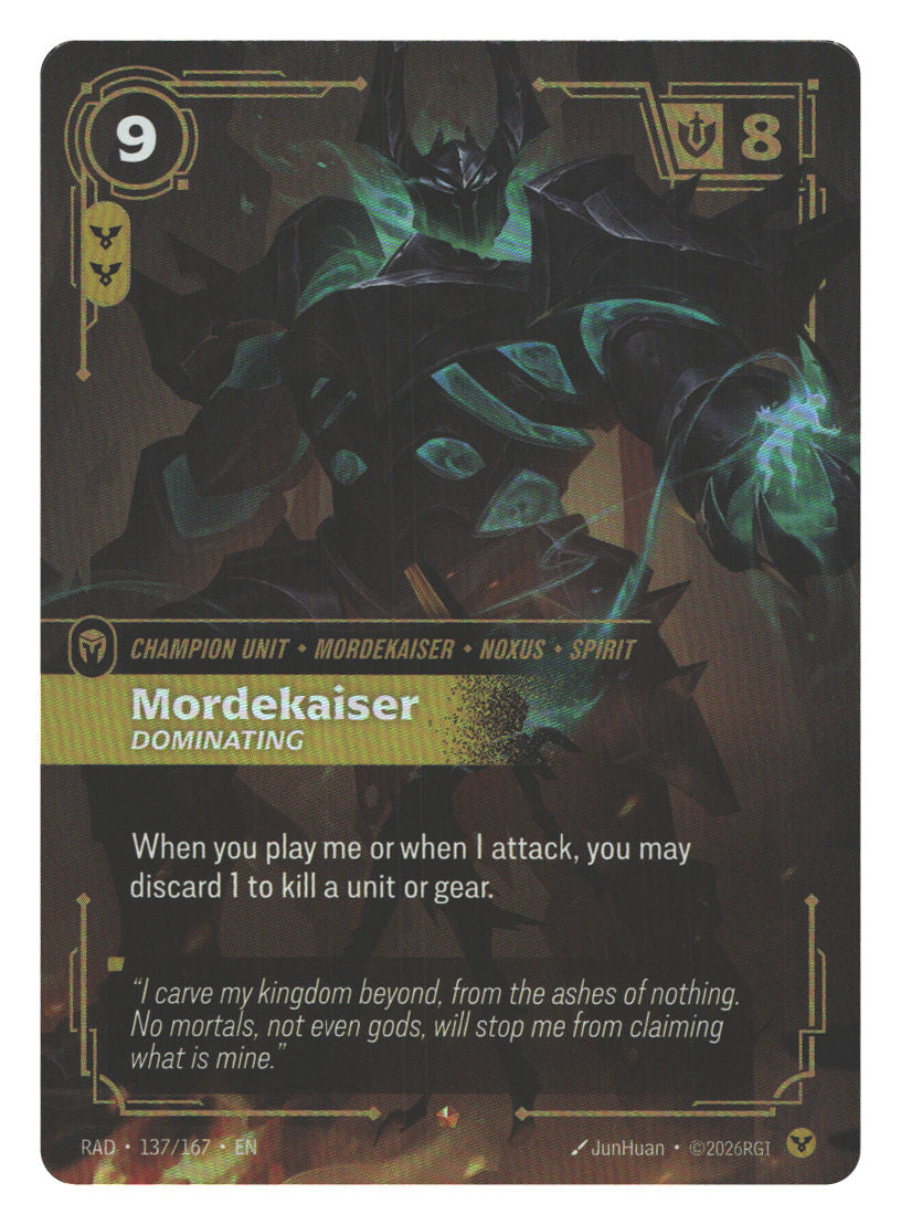 Mordekaiser, Dominating | Near Mint / English / Foil
