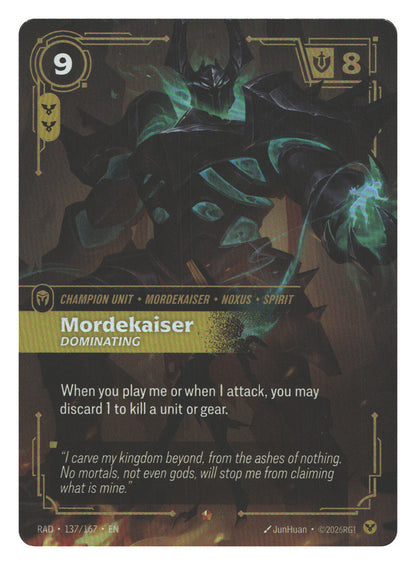 Mordekaiser, Dominating | Near Mint / English / Foil