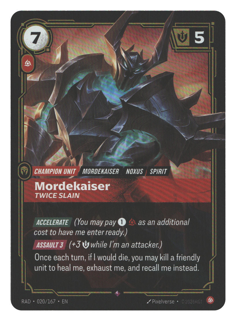 Mordekaiser, Twice Slain | Near Mint / English / Foil