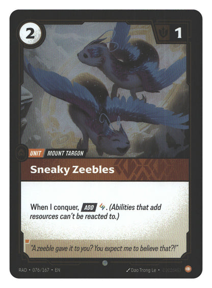 Sneaky Zeebles