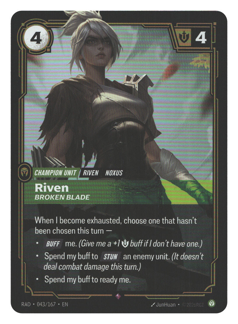 Riven, Broken Blade