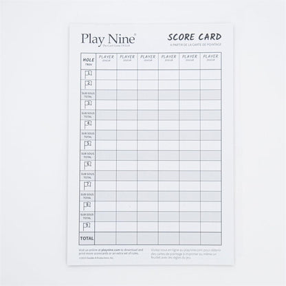Play Nine scorecard