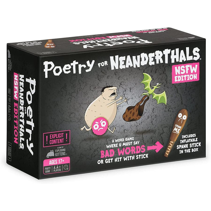 Poetry for Neanderthals NSFW game box