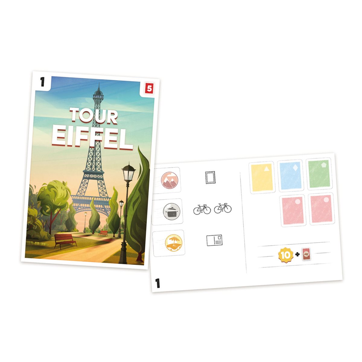 Postcards board game cards