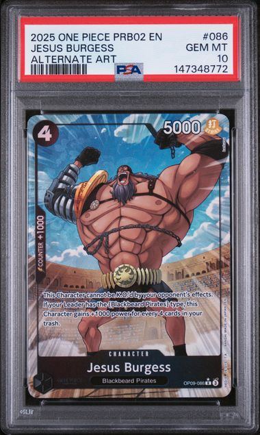 Jesus Burgess PRB02 #086 PSA 10 – front