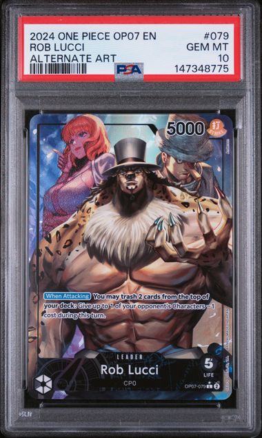 Rob Lucci OP07 #079 PSA 10 – front