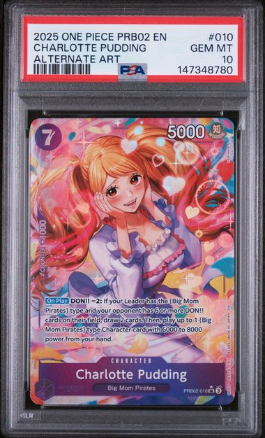 Charlotte Pudding PRB02 #010 PSA 10 – front