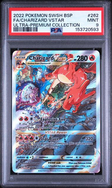 Charizard VSTAR SWSH262 PSA 9 – front