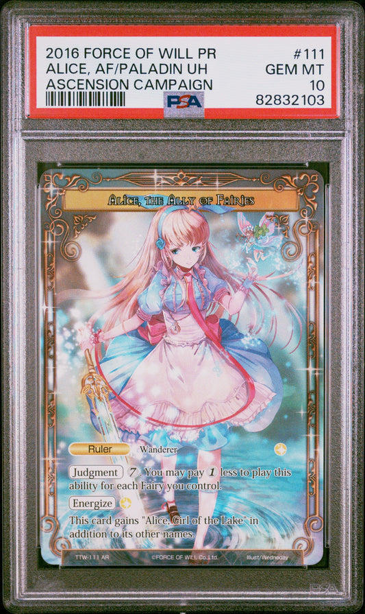 Alice, the Ally of Fairies PSA 10 cert 82832103 front