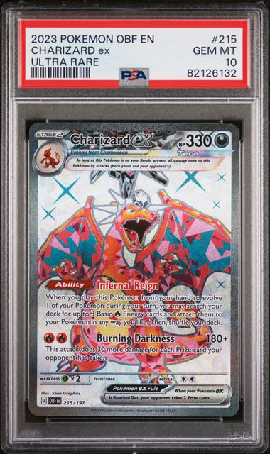 Charizard ex Ultra Rare Obsidian Flames 215/197 PSA 10