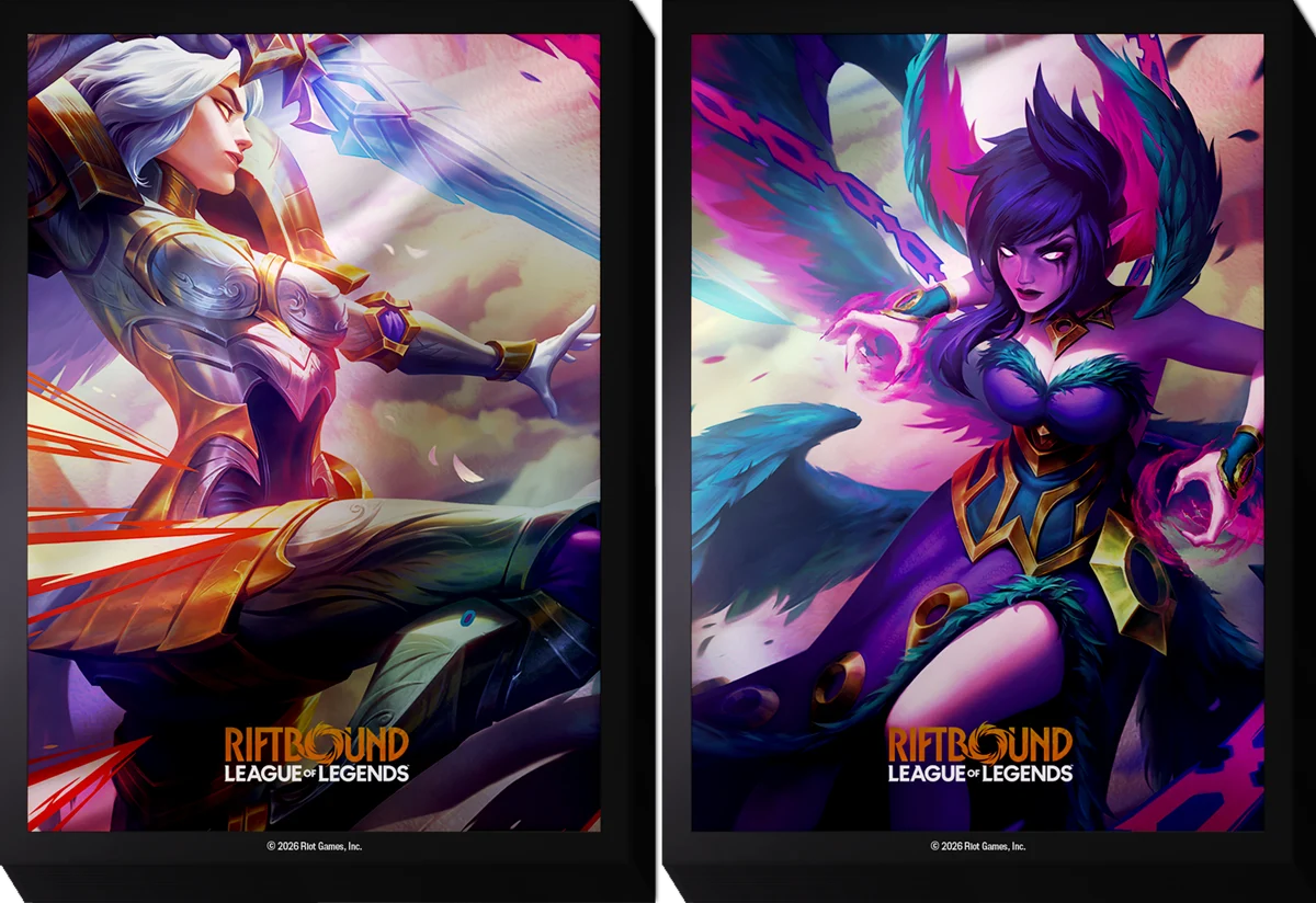 (Preorder) Riftbound: League of Legends TCG: Vendetta Art Sleeves - Kayle VS Morgana