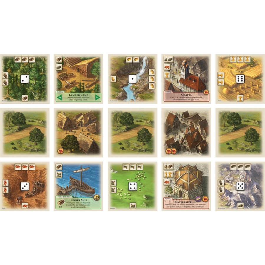 Rivals for CATAN cards and components