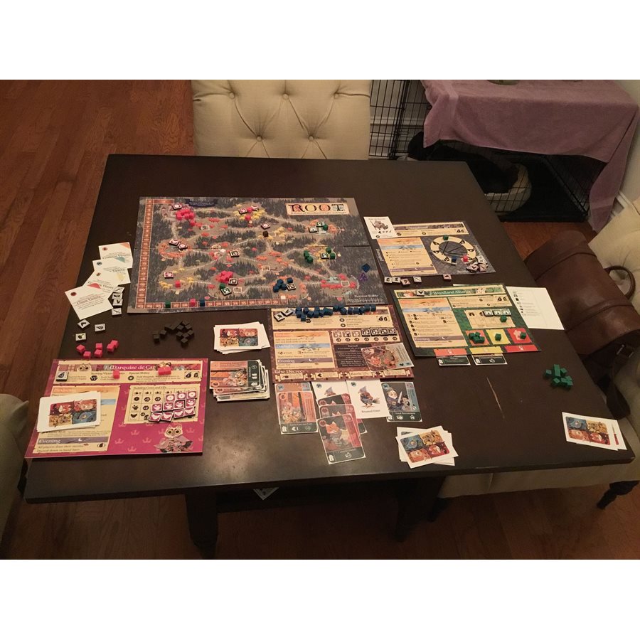 Root board game components