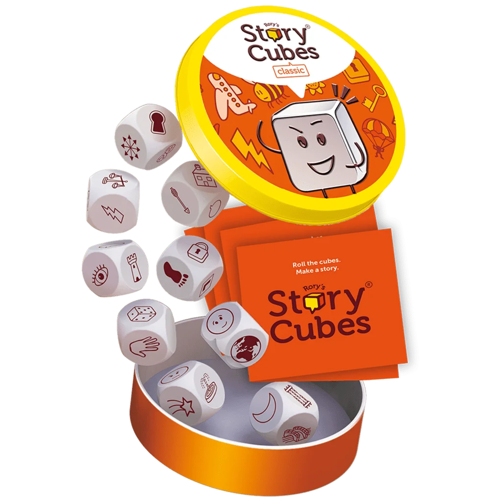 Rory's Story Cubes Classic dice and packaging