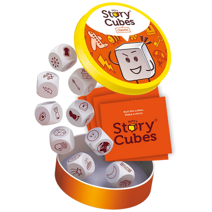 Rory's Story Cubes Classic dice and packaging