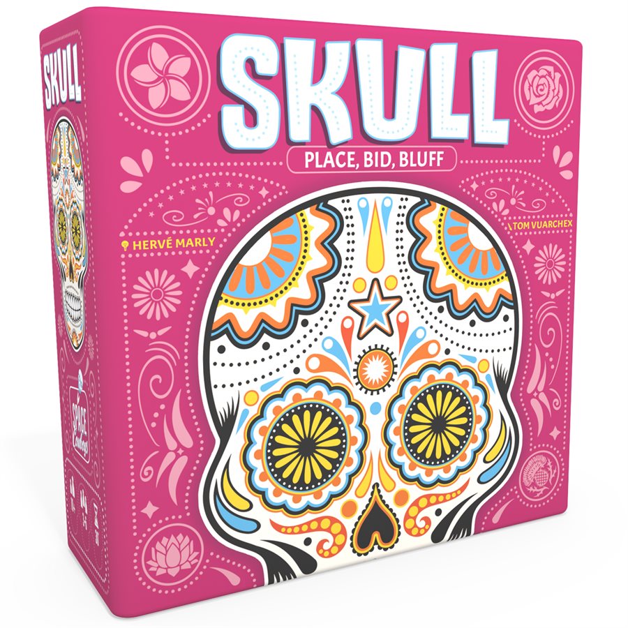 Skull multilingual board game box