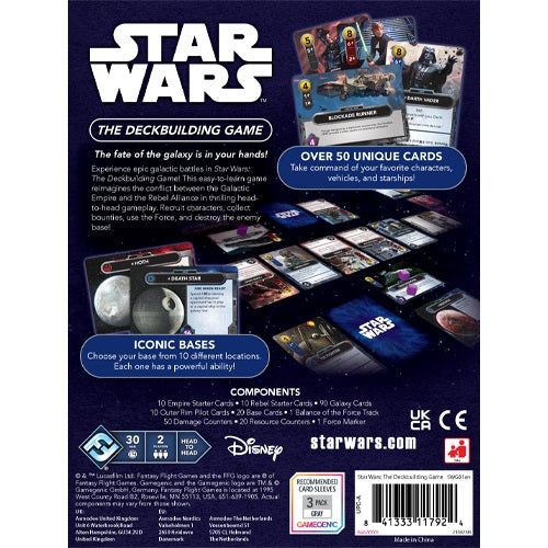 Star Wars The Deckbuilding Game back