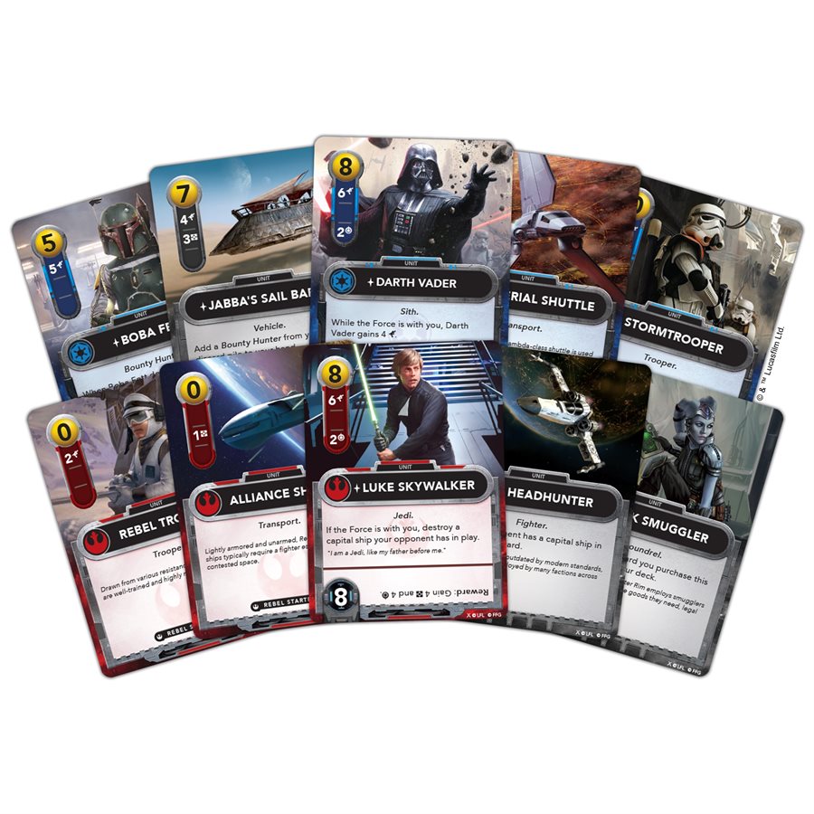Star Wars The Deckbuilding Game cards