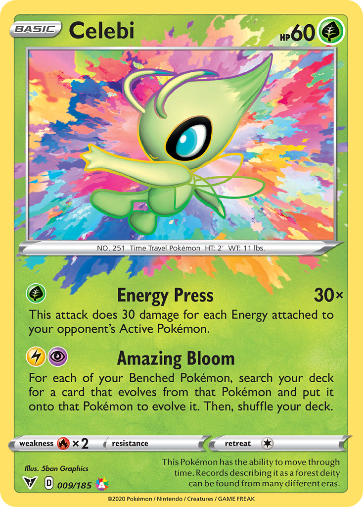 Celebi Vivid Voltage #009 PSA 10 – stock card image (PSA scan unavailable)