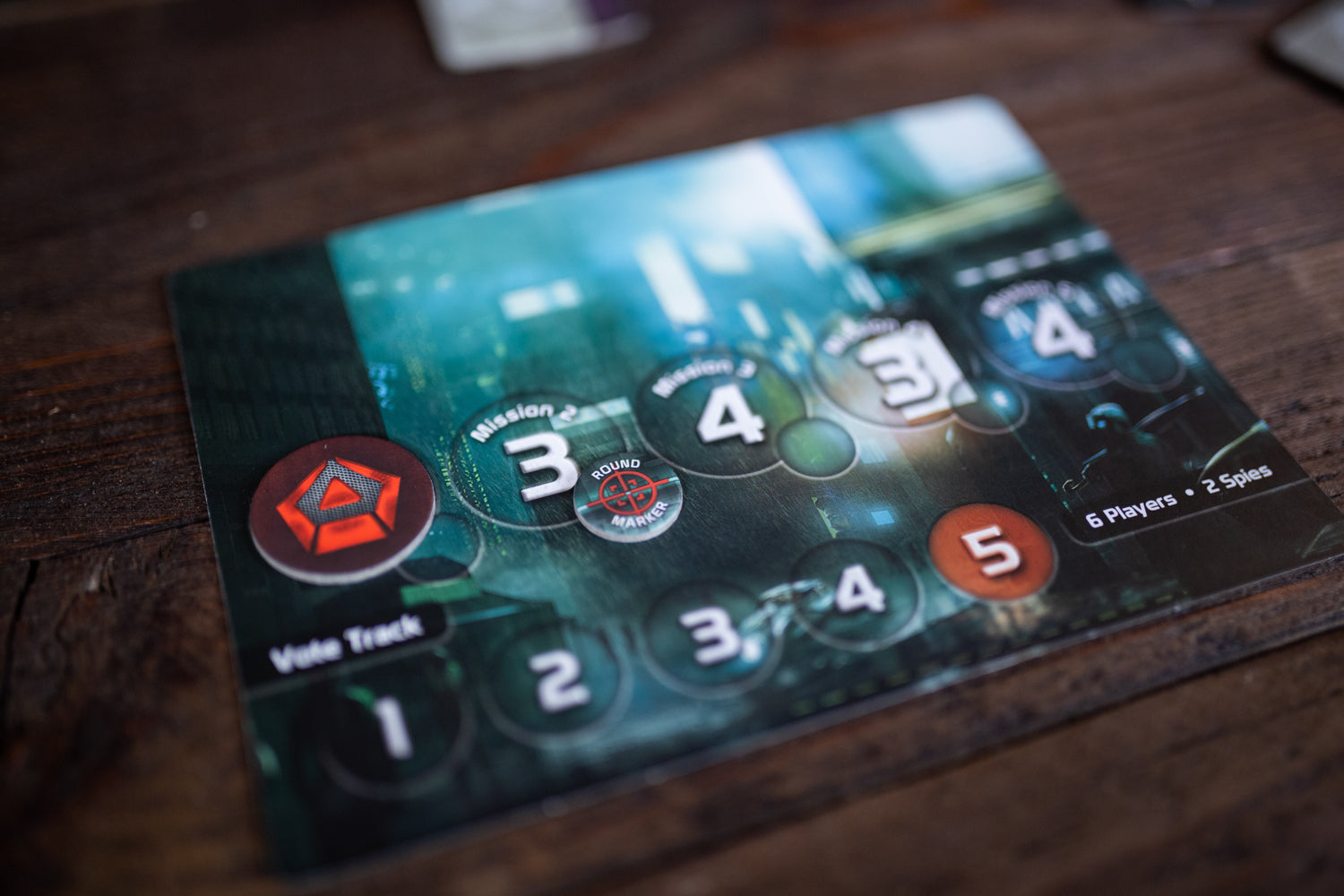 The Resistance game components