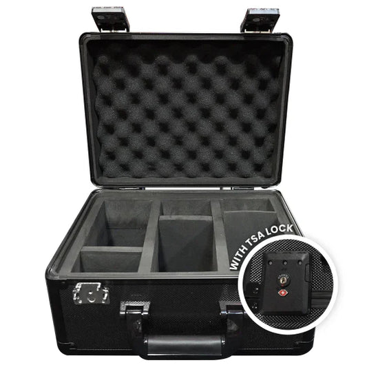Evoretro - 3-Row Aluminum-Graded Case with TSA Lock - Black